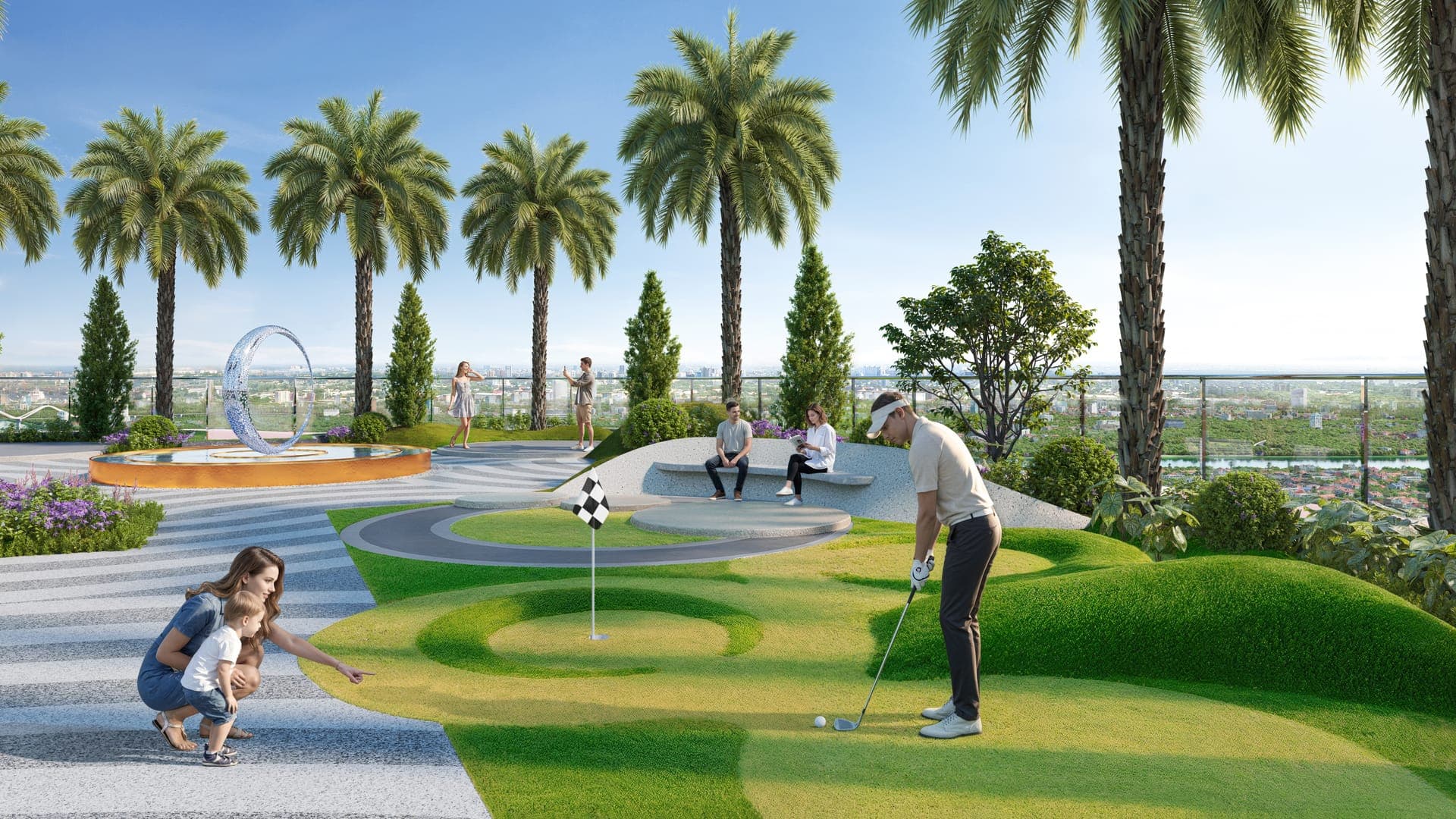 Sân golf mini & cảnh quan